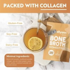 Bone Broth Collagen Packets (7 Servings, 1 Box), 16G Protein Keto-Paleo BB 3/24