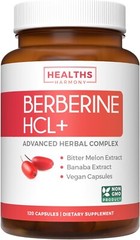 Berberine Supplement Non-GMO & Vegetarian Berberine HCL Plus Bitter Melon 120 ct
