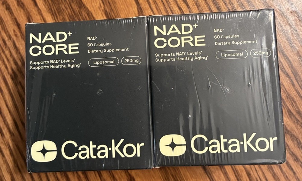 CATA-KOR NAD+ Core 2pack NAD+ Supplement Skin Anti-aging 60 Caps Exp 4/27