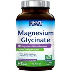 Magnesium Glycinate 500mg 240 Capsules Supplement