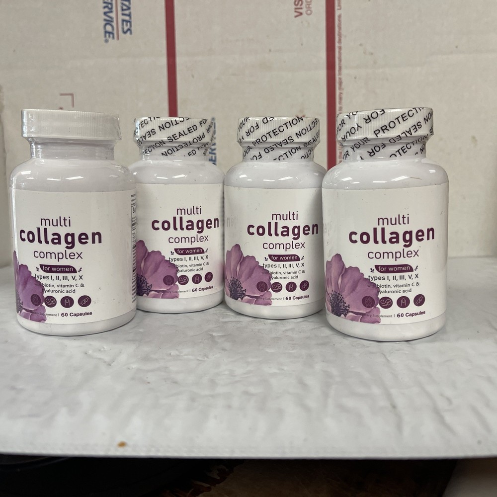 Multi-Collagen Peptides Complex With Biotin, Vitamin C & Hyaluronic Acid, 240