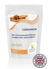 Cinnamon 120 Tablets 3000mg 30:1 Extract Dietary Pills