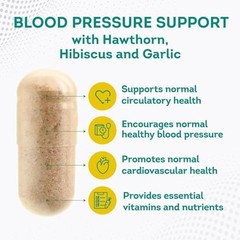 Purepremium Blood Pressure Supplements With Hawthorn Berry, Hibiscus –