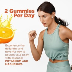 BionerLab Potassium Magnesium Gummies with Vitamin D3 B6 C