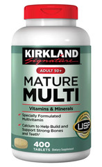 Kirkland Mature Multi 50 Plus 400 Tablets Multivitamin Adults 50+