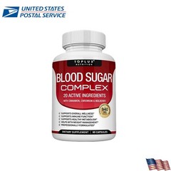 Blood Sugar Complex w/ Cinnamon, Chromium & Mulberry 60 Capsules
