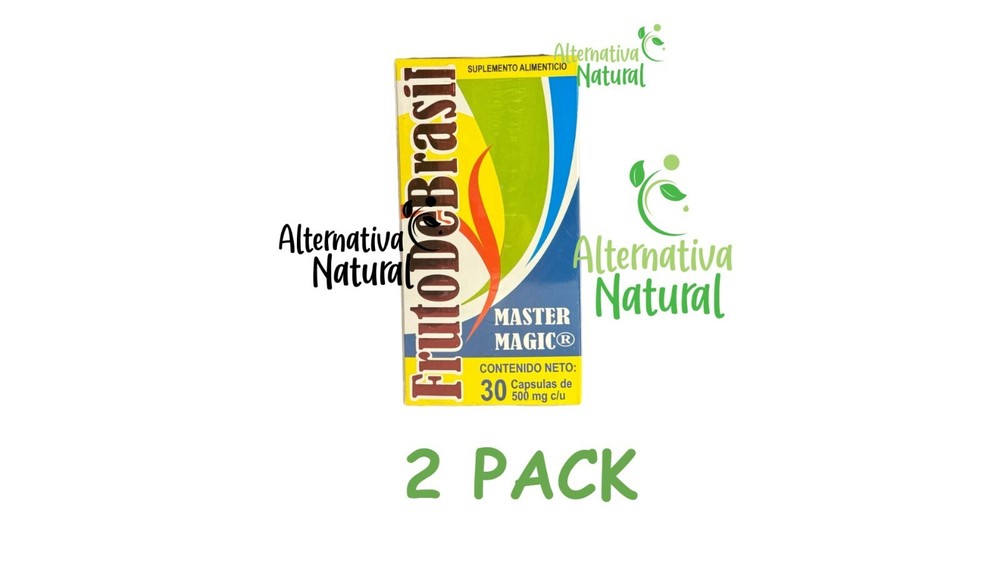 2 PACK!!! FRUTO DE BRASIL – Master Magic 30 Capsules Weight Loss Management