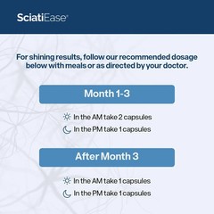3 BOTTLES SciatiEase Labs Sciatic Nerve to Supportmula- Build Muscle, Improve Sl