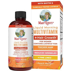 MaryRuth’s Peach Mango Liquid Morning Multivitamin Hair Skin Nail Nutrient New