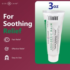 Topical Analgesic Cream, Menthol 10%, Methyl Salicylate 15%, Fast Absorption,…