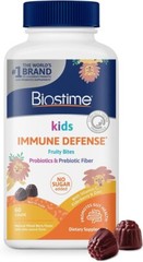Biostime Kids Immune Defense Fruity Bites | Includes Vitamins D&C + Zinc 08/26