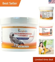 Tasteless Calcium Supplement for Birds – Supports Muscle & Bone Health 0.59 oz