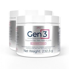 Collagene Jifu GEN3, 2confezioni 12000mg Idrolizzato, Integratore Pelle, Capelli