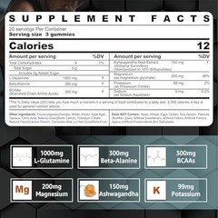 Nextdia L-Glutamine 1000mg Exercise Gummies Promotes Muscle Recovery and Growth,