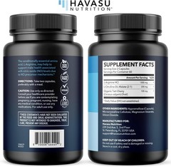 120-Count L-Arginine and L-Citrulline Capsules – Boost Endurance & Nitric Oxide