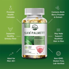 1-4 Packs Saw Palmetto Extract 1000mg Prostate Supplement Urinary Men Health USA