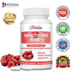 120pcs Hawthorn Berry – Heart and Cardiovascular Health,Blood Pressure Support