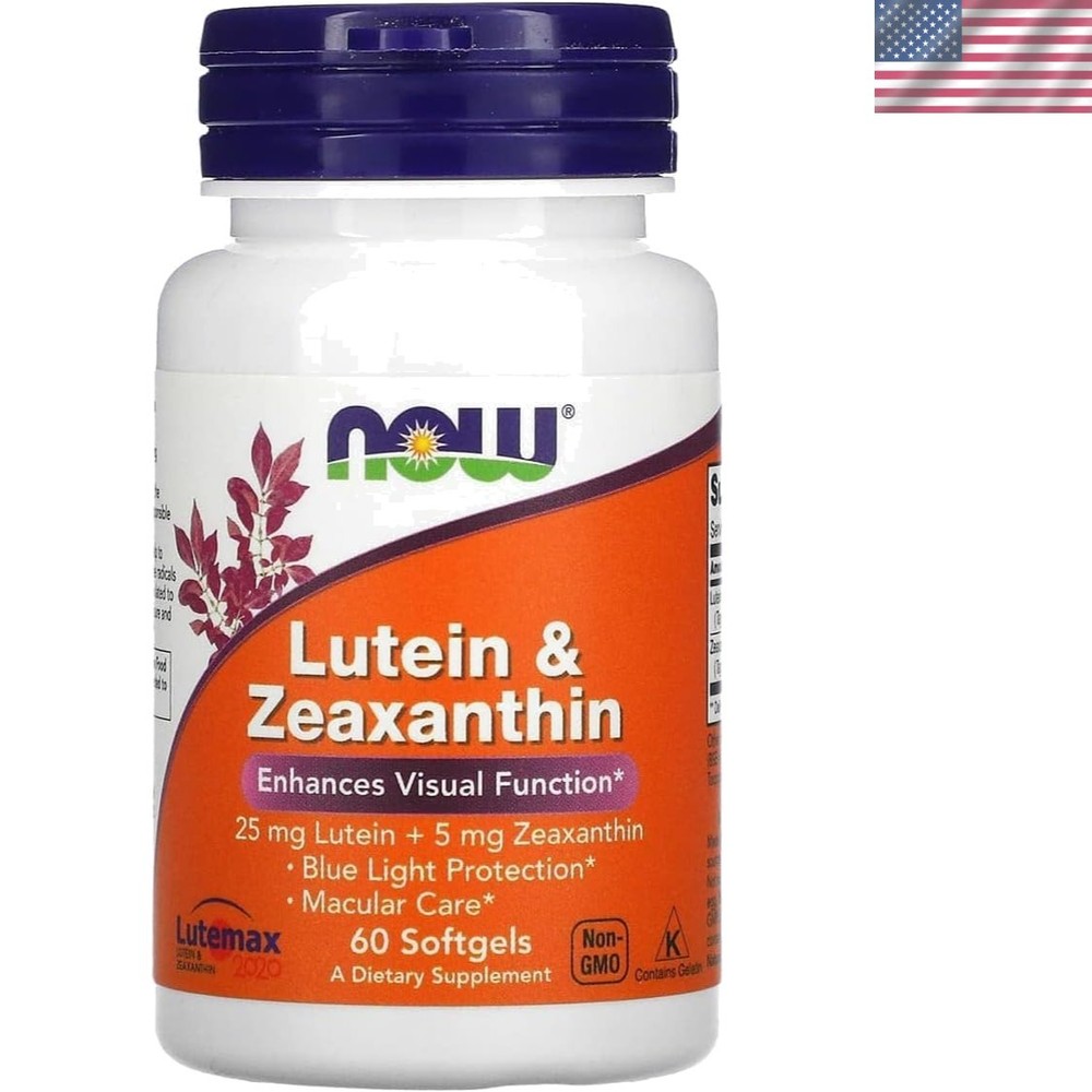 Now Supplements, Lutein & Zeaxanthin with 25 mg Lutein and 5 mg Zeaxanthin, 6…