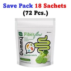 18x HandyHerb Fiber flow Gummy Help Excretion Prebiotic Natural extract Zip Bag