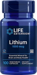 Life Extension Lithium 1000 mcg, Supports Brain Health & Longevity 100 Capsule