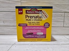 Nature Made Prenatal Multi + Choline Folic Acid + DHA 120 count Exp 8/2025