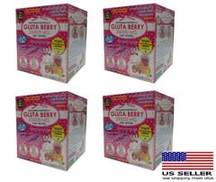 Gluta Berry 200000 mg Drink PUNCH Reduce freckles Skin fast ship USA- Pack of 4