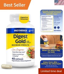 Digestive Enzymes Max Strength Bloating Relief Capsules 45 count