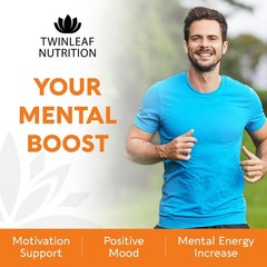 TWINLEAF NUTRITION Dopamine Brain Support 60 Count (Pack of 1), White