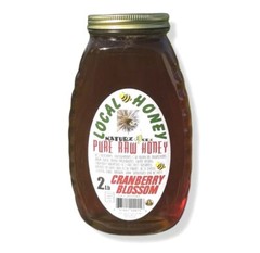 RAW CRANBERRY BLOSSOM 2LB HONEY 100% PURE LOCAL UNFILTERED