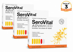 SeroVital Advanced a20 Ct +60 Tablets 30 Day Dietary Supplement ( Pack of 3 )