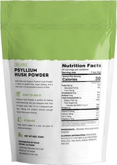 Psyllium Husk Powder for Fiber Digestion Baking Organic Gluten Free 8oz