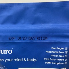 Neuro Vita+Mints D3 & K2 Peppermint 90ct 5000 IU D3 200mcg K2