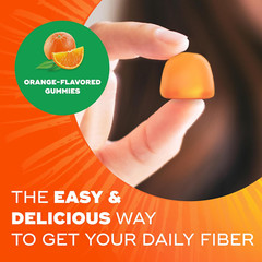 Fiber Gummies for Adults, No Sugar Added Orange Flavor, 5G Prebiotic Plant Ba…