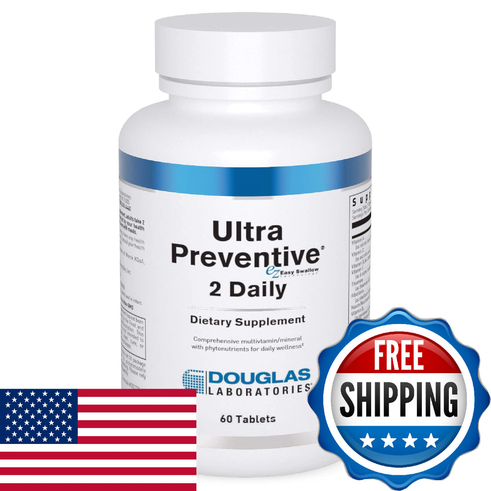 Douglas Labs Ultra Preventive 2 Daily Multivitamin Mineral Supplement 60 Tablets