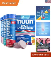 Sport Electrolyte Tablets Mixed Flavors, GF & , 4 Pack