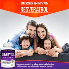 Resveratrol Supplement 1800mg –Antioxidant for Cellular Health & Anti-Aging