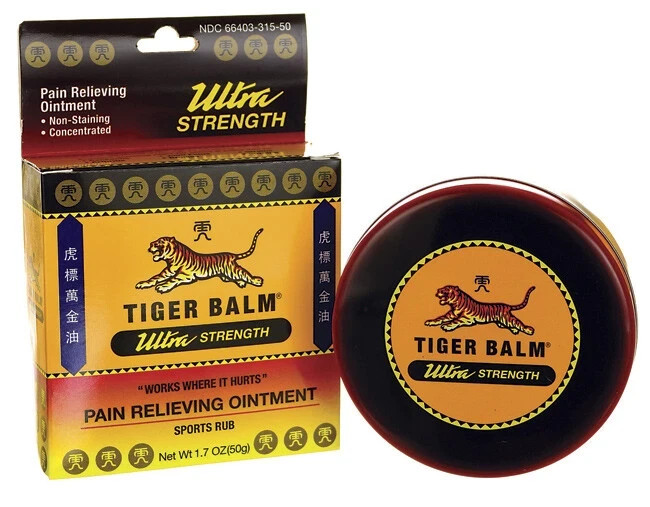Tiger Balm Ultra Strength Pain Relieving Ointment – 1.7 oz (2 pack)