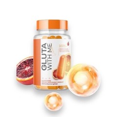 10x GLUTA WITH ME Brighter Skin Reduce Acne Blemishes Freckles Dark Spot 20 Caps