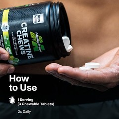 Creatine Chews, Citrus Burst, 90 Chewable Tablets (1 g per Tablet)