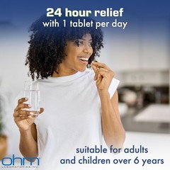 Ohm Allergy Pills – Loratadine Allergy 24 Hour Non Drowsy Relief for Seasonal…