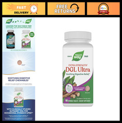 DGL Ultra Chewables 75mg – 90 Count, German Chocolate Flavor, Digestive Support