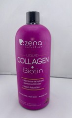 Zena Liquid Collagen + Biotin Drink for Hair, Skin & Nails, 30 fl oz
