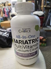 Bariatric Choice All-In-One Chewable MultiVitamin & Calcium Citrate (Berry) 9/26