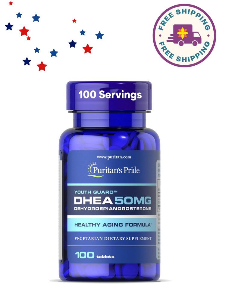 Puritan’s Pride DHEA 50Mg Dietary Supplement, Promote Sugar Metabolism 100 Count