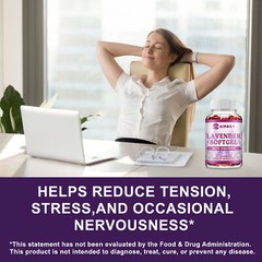 Lavender Capsules 80mg – Natural Stress Relief & Sleep Support, Anxiety Relief