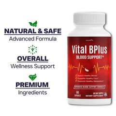 (6 Pack) Vital B Plus Advanced Blood Support Supplement VitalBPlus Capsules