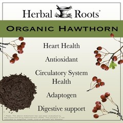 Organic Hawthorn Berry Capsules | Extra Strength 1,200mg per Serving | 60 Veg…