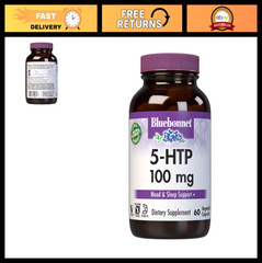 100mg 5-HTP Hydroxytryptophan Capsules for Mood Support, Vegan, Non-GMO, 60 Coun