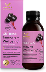 Children’S Immune + Wellbeing Herbal Syrup, Daily Immunity with Elderberry, Echi
