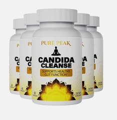 1-3 Bottles Pure Peak Candida Boost – Cleanse Gut & Colon Health – 60 Capsules